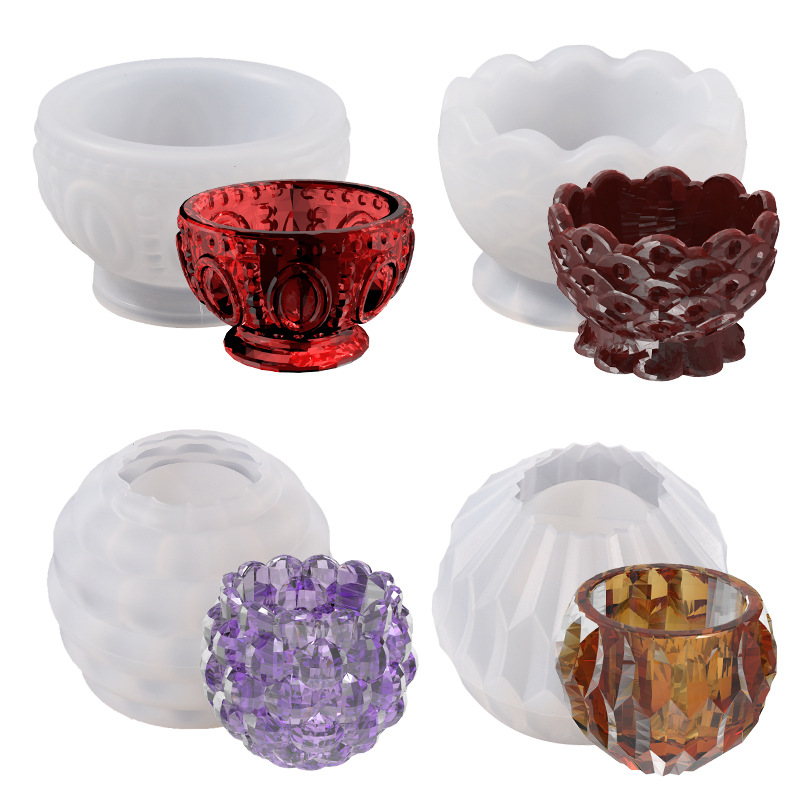 Idli Steamer Mold - Round Storage Box Gypsum Silicone Mold
