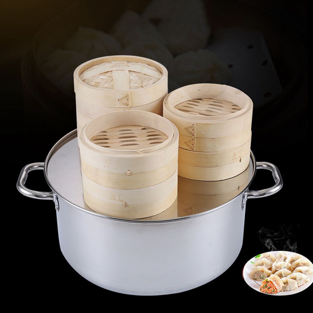 Mini Steam Basket Steaming Wit - Steamer Bamboo Set recension och pris