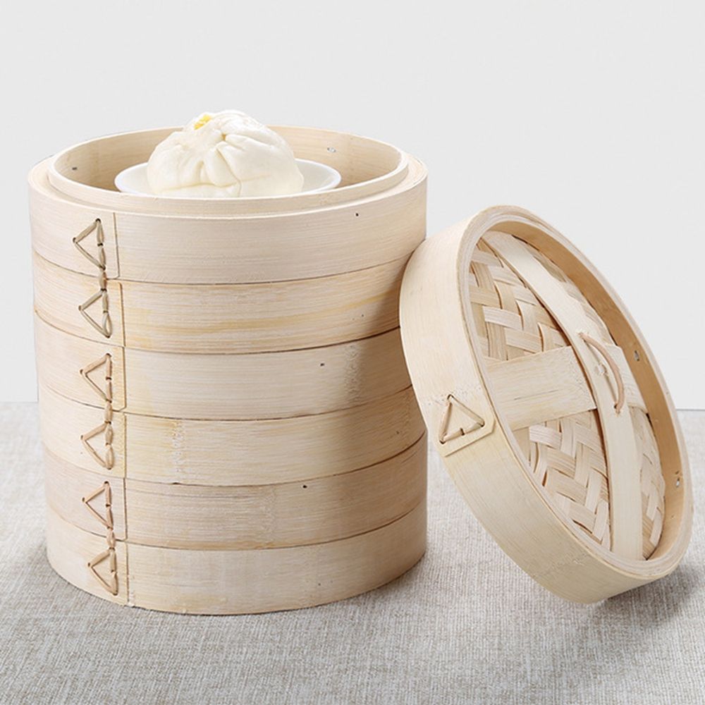 Mini Steam Basket Steaming Wit - Steamer Bamboo Set recension och pris
