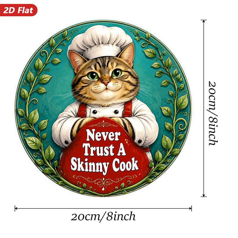 2D Flat, 1pc Never Trust Skinn - Home Cooking Quotes recension och pris