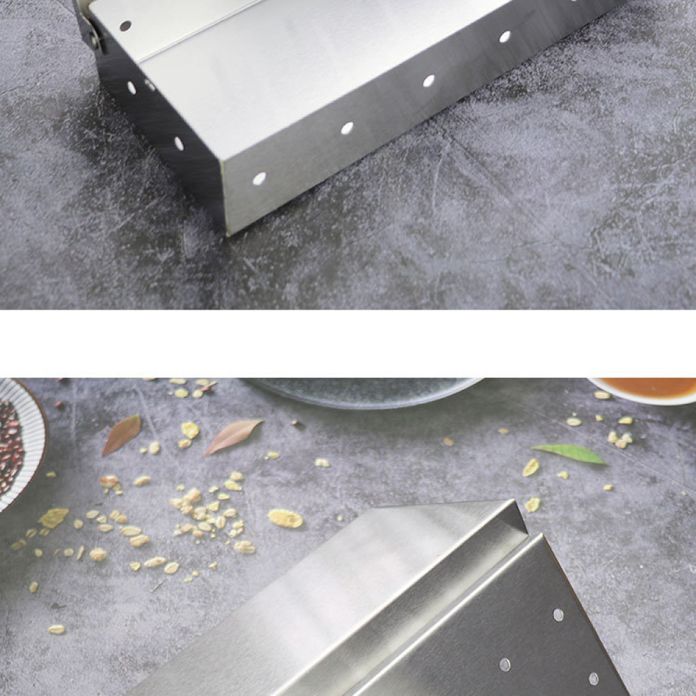 Stainless Steel Barbecue Smoke - Smoker Box Wood Chip recension och pris