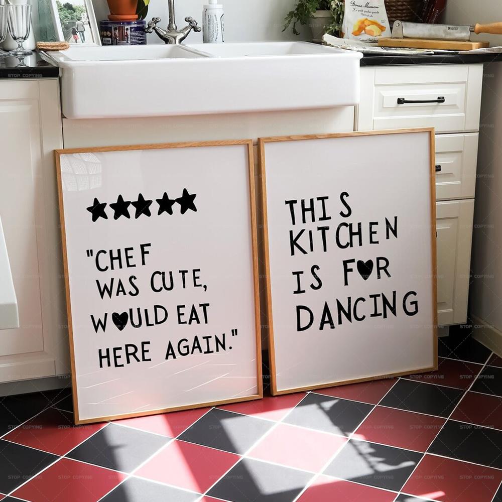 Minimalist Heart Black Chef Mo - Home Cooking Quotes recension och pris
