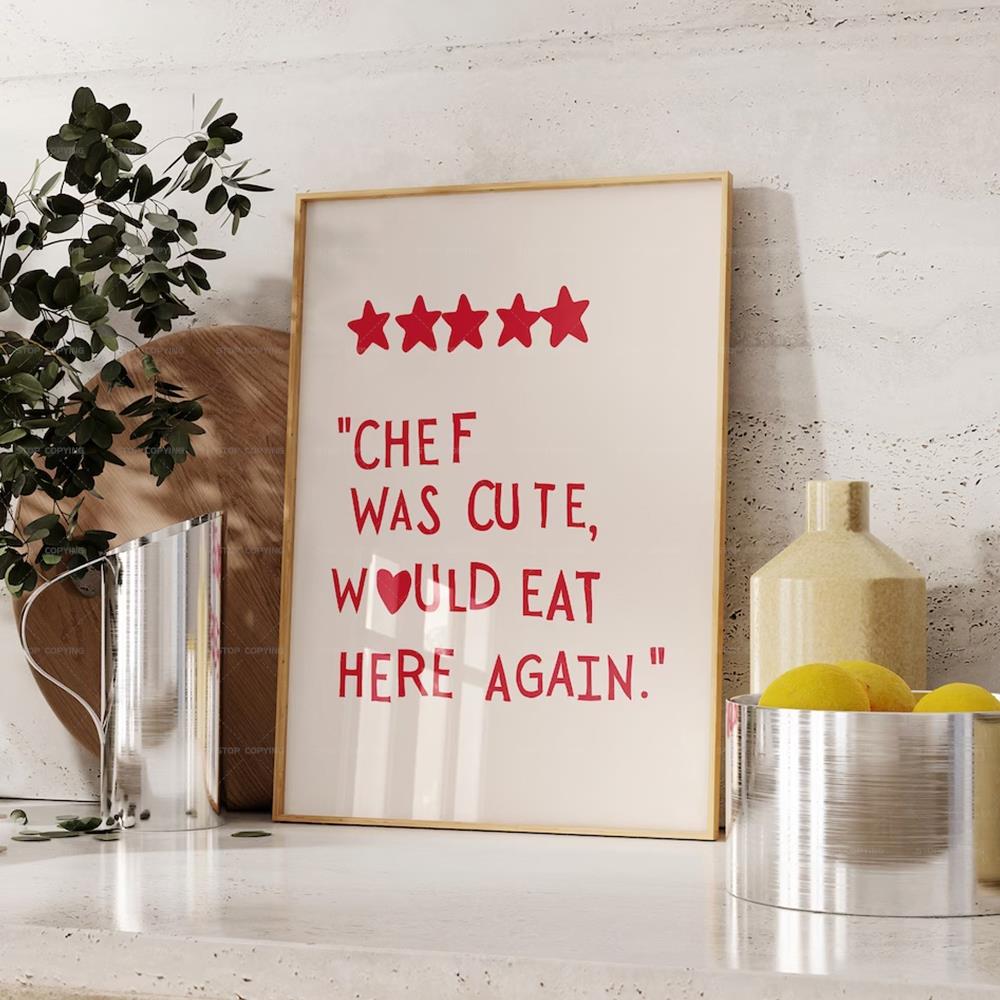 Minimalist Heart Black Chef Mo - Home Cooking Quotes recension och pris