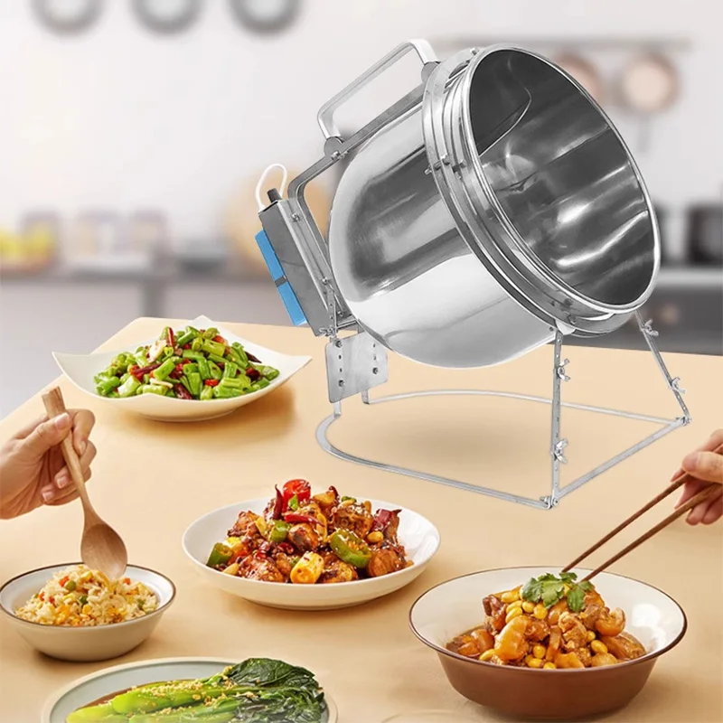 Stainless Steel Stir Fryer Lar - Home Cooking Machine recension och pris