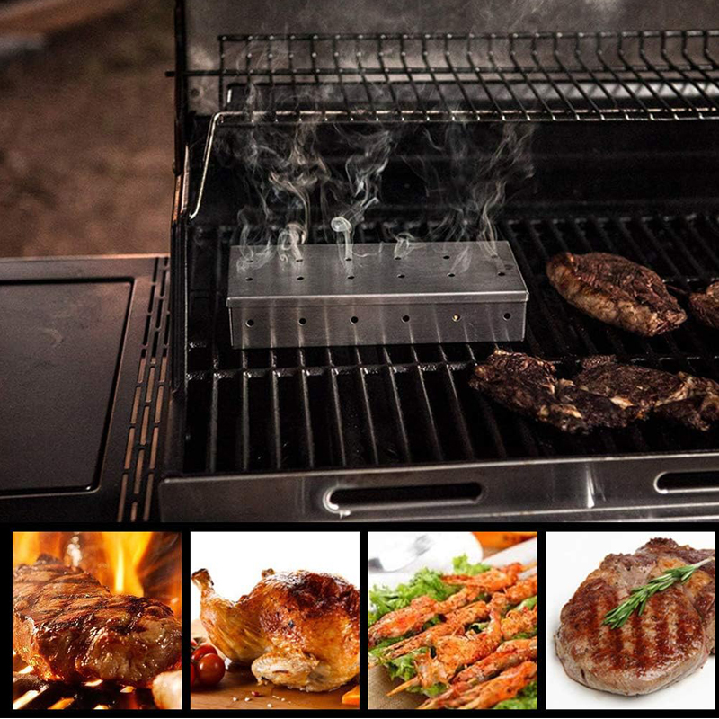 Stainless Steel Smoker Box for - Smoker Box Wood Chip recension och pris