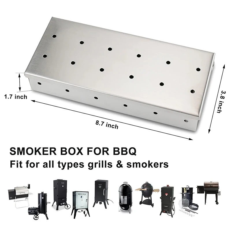 Stainless Steel Smoker Box for - Smoker Box Wood Chip recension och pris