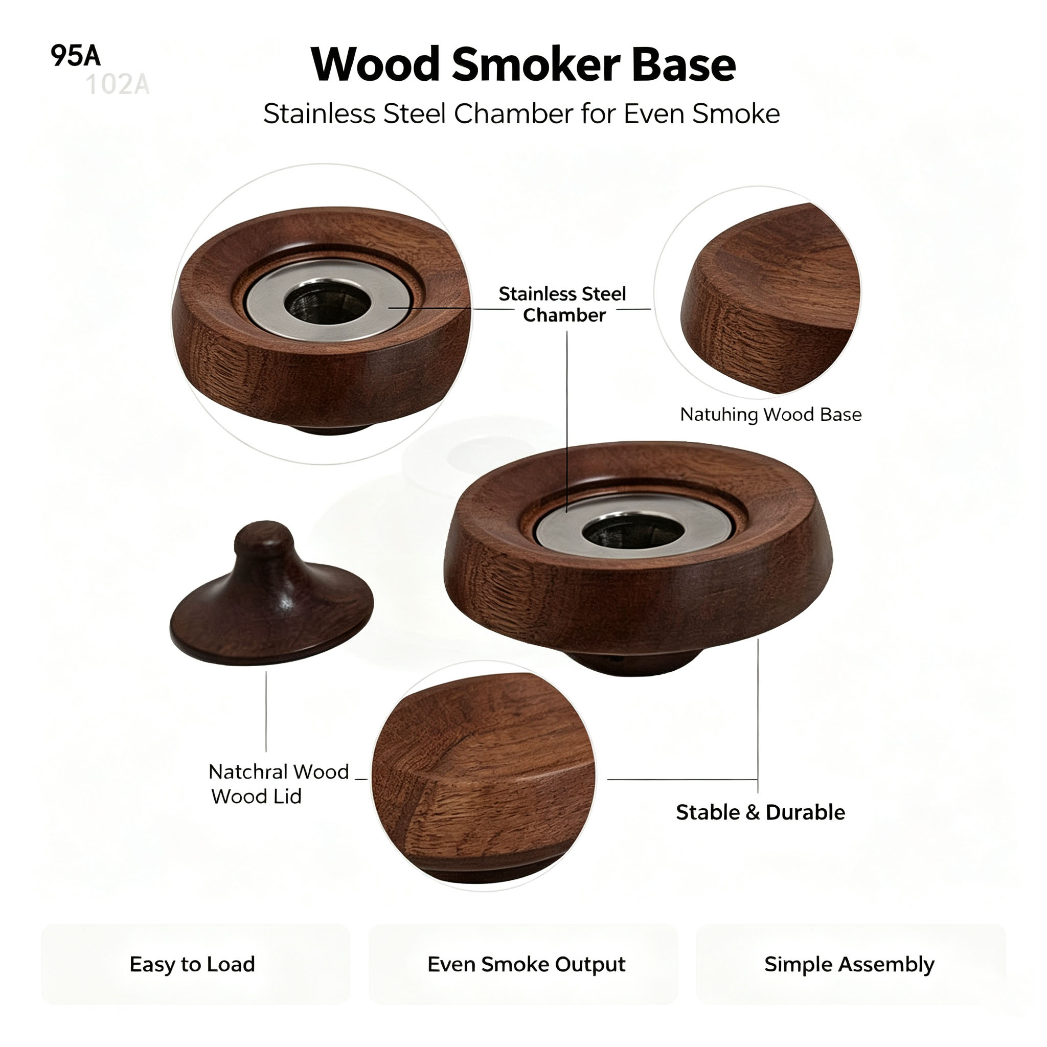 Cocktail Smoker Set Wooden Smo - Smoker Box Wood Chip recension och pris