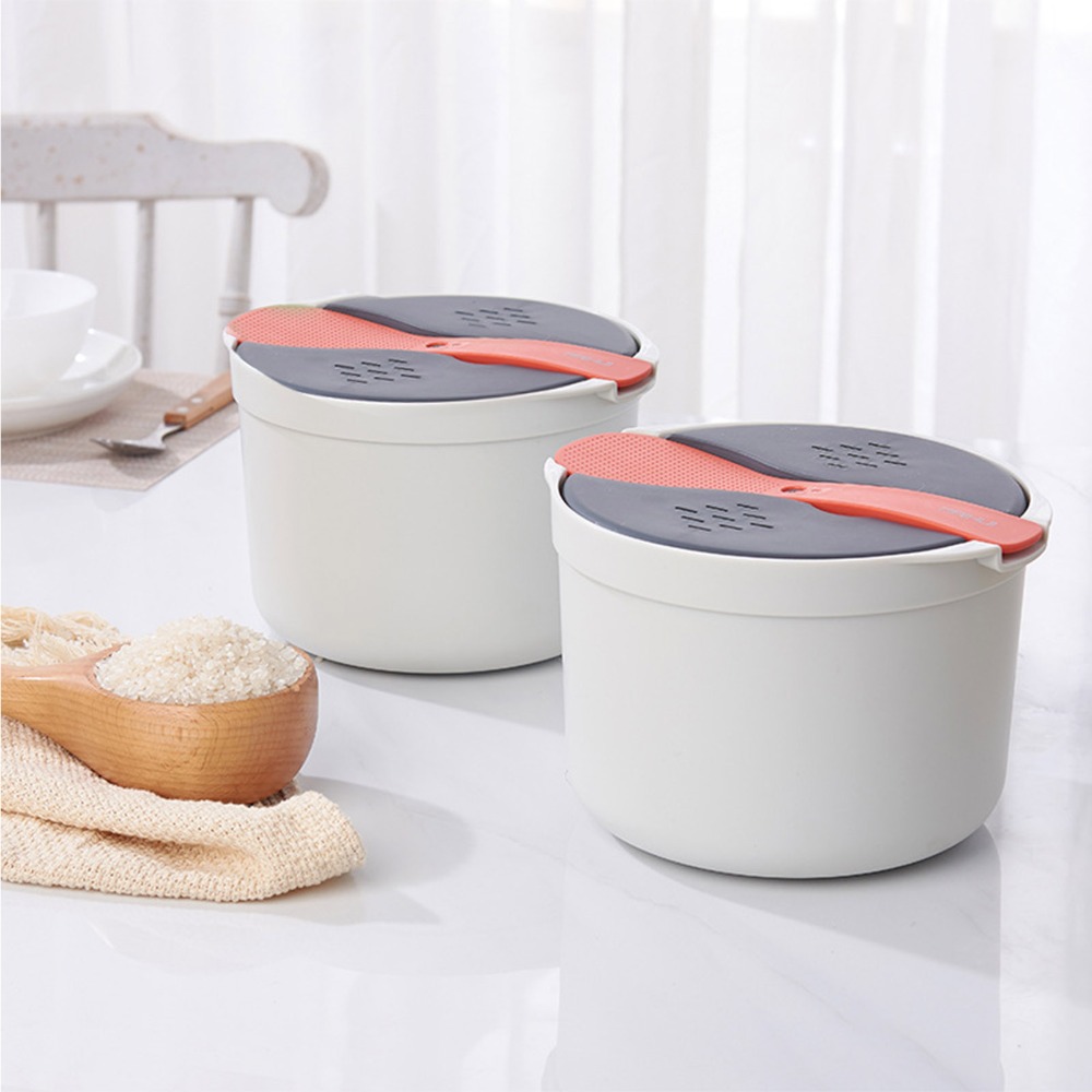 Thick 2L Microwave Rice Cooker - Steamer Bamboo Set recension och pris