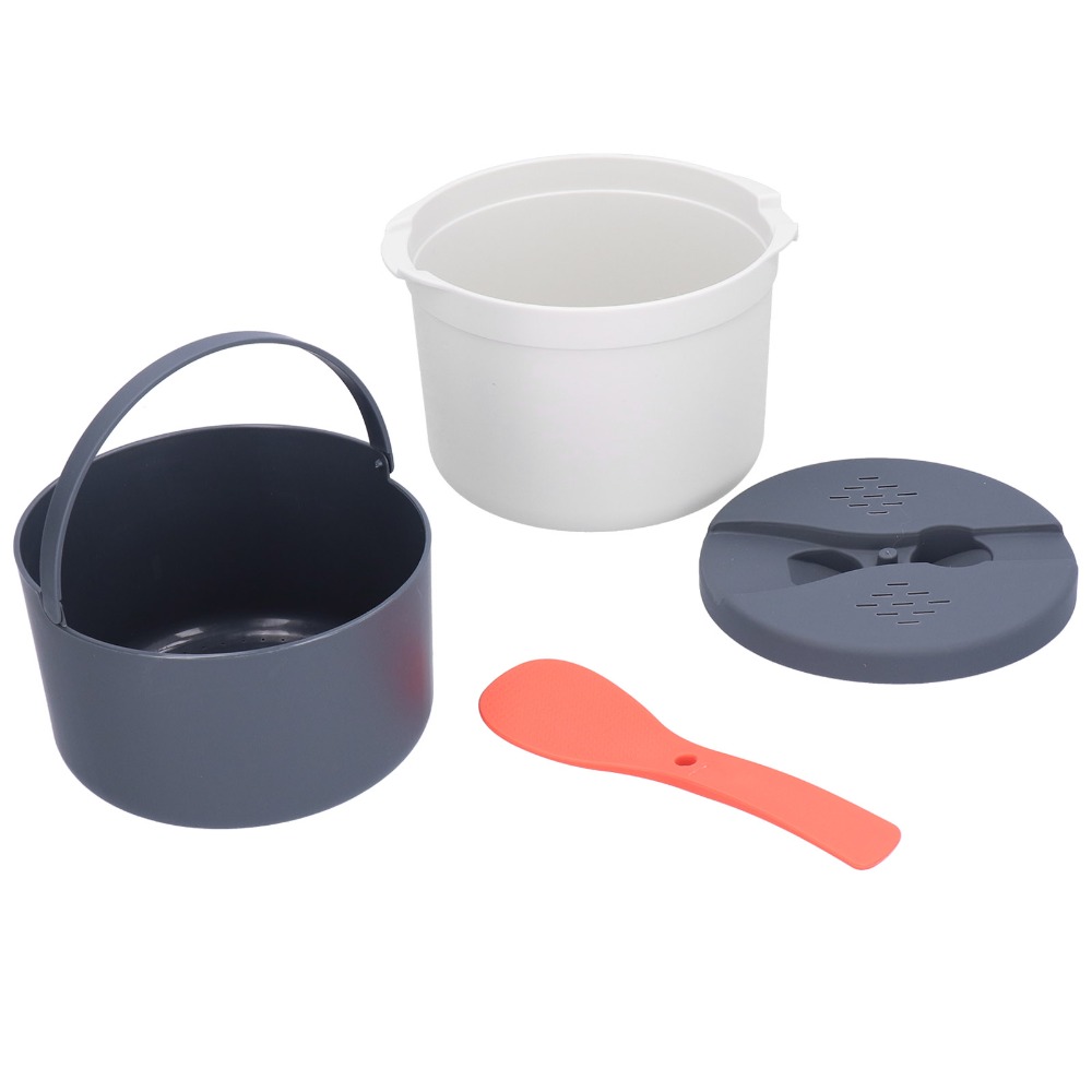 Thick 2L Microwave Rice Cooker - Steamer Bamboo Set recension och pris