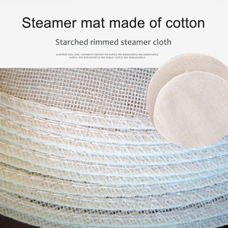5Pcs 28CM Pure Cotton Steamer  - Steamer Bamboo Set recension och pris