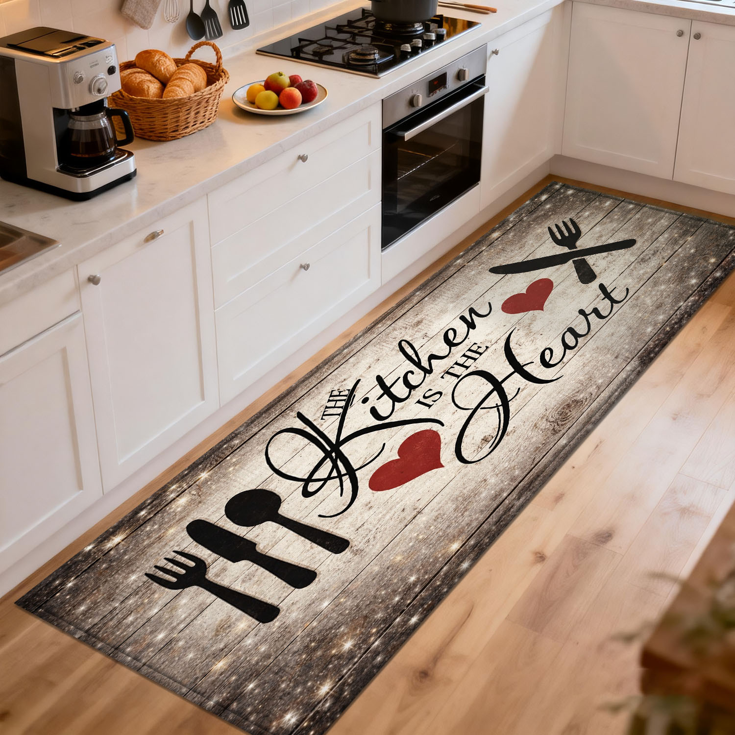 Rustic Wooden Kitchen Quote Ru - Home Cooking Quotes recension och pris