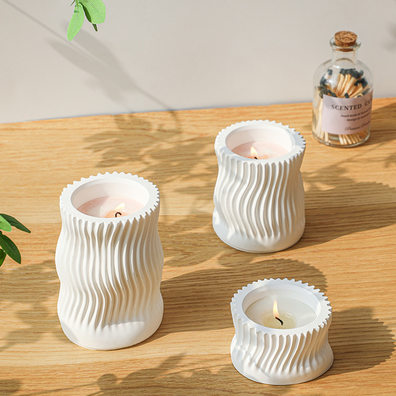 Wave Striped Candle Cup Clay S - Idli Steamer Mold recension och pris