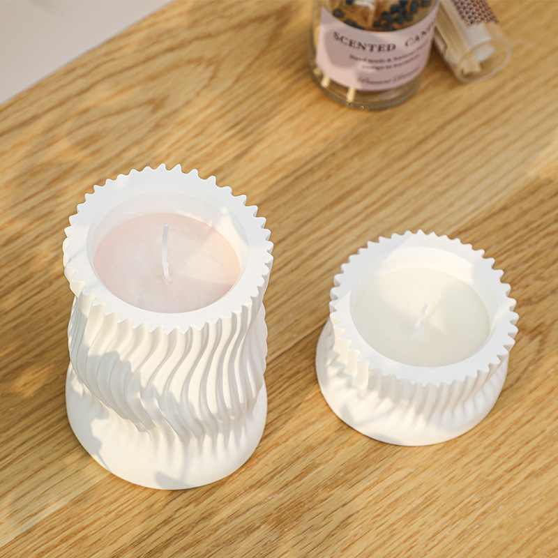 Wave Striped Candle Cup Clay S - Idli Steamer Mold recension och pris