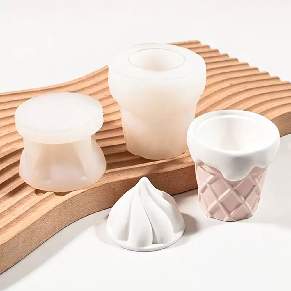 Cute 3D Waffle Ice Cream Silic - Idli Steamer Mold recension och pris
